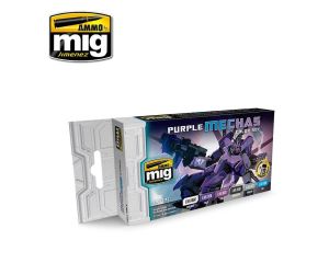 PURPLE MECHAS COLOR SET 6 JARS 17 ML A.MIG-7157