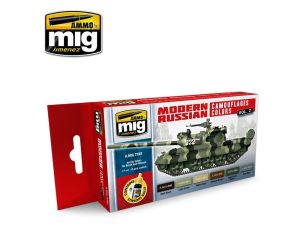 MODERN RUSSIAN CAMO COLORS VOL. 2 6 JARS 17 ML ** A.MIG-7161
