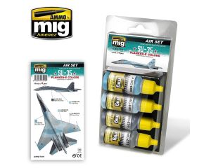 SU-35 FLANKER-E COLORS 4 JARS 17 ML A.MIG-7219