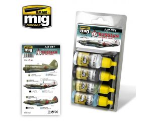VVS WWII RUSSIAN EARLY AIRCRAFT 4 JARS 17 ML ** A.MIG-7222
