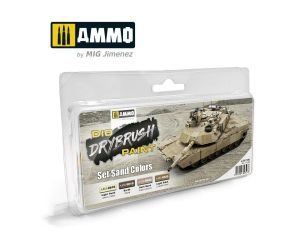 DRYBRUSH SET SAND COLORS 4 JARS A.MIG-7304