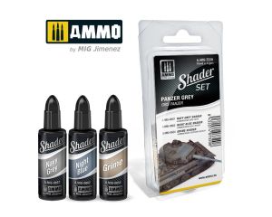 SHADER SET PANZER GREY 3 JARS 10ML A.MIG-7320