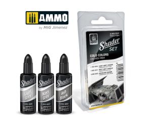 SHADER SET COLD COLORS 3 JARS 10ML A.MIG-7327