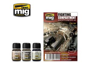 FIGHT COMPARTMENT SET 3 JARS 35 ML A.MIG-7404