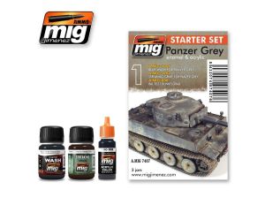 PANZER GREY SET 1 JAR 17 ML 2 JARS 35 ML A.MIG-7407