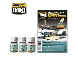 GERMAN EARLY FIGHTERS AND BOMBERS 3 JARS 35 ML A.MIG-7414