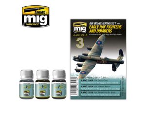EARLY RAF FIGHTERS AND BOMBERS 3 JARS 35 ML A.MIG-7416