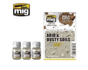 ARID en DUSTY SOILS MUD en EARTH SETS 3 JARS 35 ML A.MIG-7440