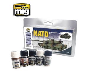 NATO WEATHERING SET 5 JARS 35 ML A.MIG-7446