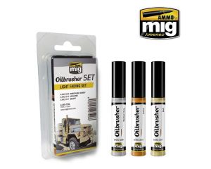OILBRUSHER SET LIGHT FADING 3 JARS 35 ML A.MIG-7506