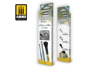 AMMO PIGMENT BRUSHES SET A.MIG-7610