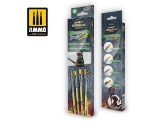 AMMO WARGAMING DRY BRUSH LAND BRUSH SET A.MIG-7620