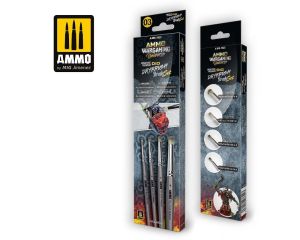 AMMO WARGAMING MINIATURE PREM. DIO DRYBRUSH BRUSH SET A.MIG-7622