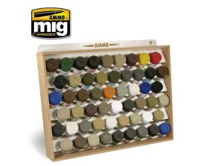 TAMIYA/GUNZE AMMO STORAGE SYSTEM 54 BOTTLES 34 MM A.MIG-8014