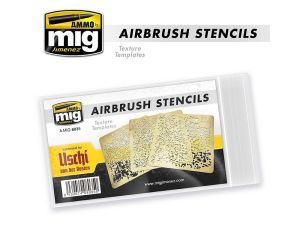 AIRBRUSH STENCILS 6X6CM / 2X2 INCHES A.MIG-8035