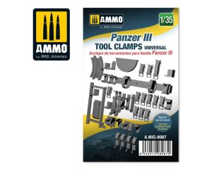 1/35 PANZER III TOOL CLAMPS UNIVERSAL A.MIG-8087