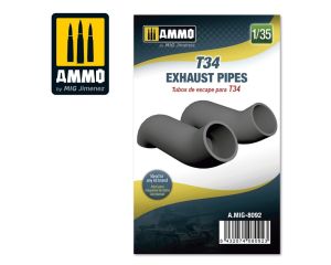 1/35 T34 EXHAUST PIPES A.MIG-8092