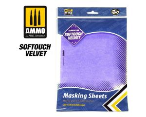 SOFTOUCH VELVET MASKING SHEETS 5 PCS 280MM X 195MM A.MIG-8244