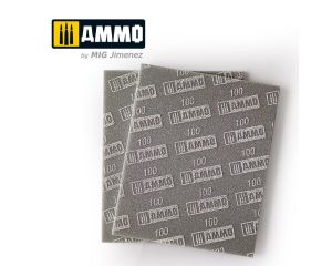 SANDING SPONGE SHEET 100 GRIT 2 PCS. A.MIG-8555