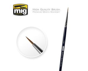 AMMO MARTA KOLINSKY PREMIUM ROUND BRUSH NO. 2/0 A.MIG-8601