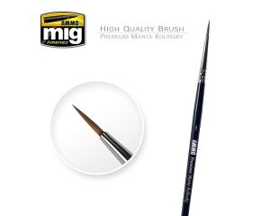 AMMO MARTA KOLINSKY PREMIUM ROUND BRUSH NO. 1 A.MIG-8602