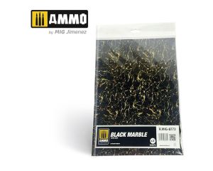 MARBLE BLACK, SMOOTH SHEET OF MARBLE 2 PCS. A.MIG-8773