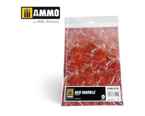 MARBLE RED, SMOOTH SHEET OF MARBLE 2 PCS. A.MIG-8776