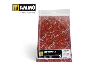 MARBLE RED, ROUND DIE-CUT WARGAMES 2 PCS. A.MIG-8778