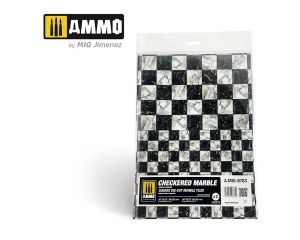 MARBLE CHECKERED, SQUARE DIE-CUT TILES 2 PCS. (6/23) * A.MIG-8783