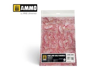 MARBLE PINK en GOLD, ROUND DIE-CUT WARGAMES 2 PCS. A.MIG-8787