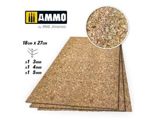 AMMO CREATE CORK THICK GRAIN MIX 3/4/5MM 1X A.MIG-8846