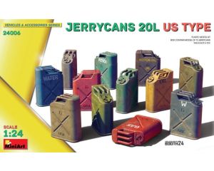 1/24 JERRYCANS 20L US TYPE 6 PCS. 24006