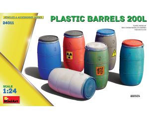 1/24 PLASTIC BARRELS 200L 6 PCS. 24011