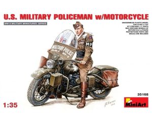 1/35 U.S.MILLITARY POLICEMAN W. MOTORCYCLE 35168
