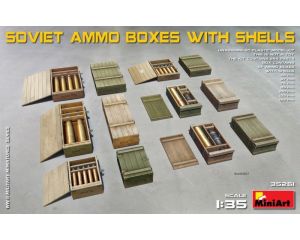 1/35 SOVIET AMMO BOXES W/SHELLS 35261