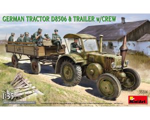 1/35 GERMAN TRACTOR D8506 en TRAILER W/CREW 35314