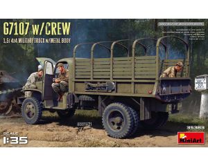 1/35 G7107 W/CREW 15T 4X4 CARGO TRUCK W/METAL BODY 35383