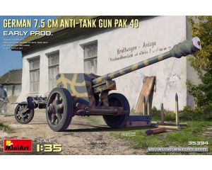 1/35 GERMAN 7,5CM ANTI-TANK GUN PAK 40. EARLY PROD. 35394