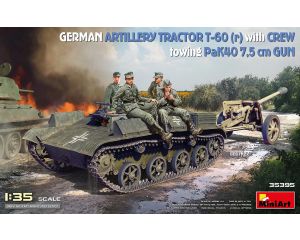 1/35 GERMAN ARTIL. TRACTOR T-60 W/PAK 40 GUN en CREW 35395