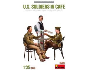 1/35 U.S. SOLDIERS IN CAFE (3/23) * 35406