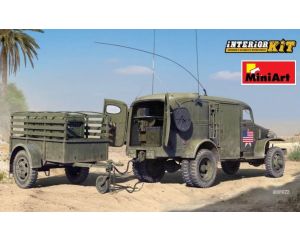 1/35 U.S. ARMY K-51 RADIO TRUCK W/ K-52 TRAILER 35418