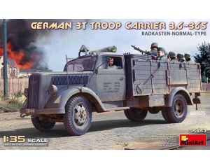 1/35 GERMAN 3T TROOP CARRIER 3,6-36S RADKASTEN (05/25) * 35453
