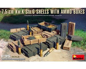 1/35 7,5 CM KW.K STU.G. SHELLS WITH AMO BOXES 35457