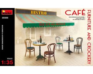 1/35 CAFE FURNITURE en CROCKERY 35569