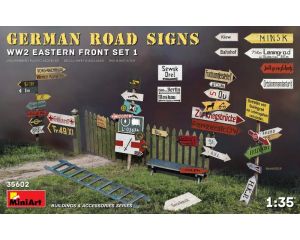 1/35 GERMAN ROAD SIGN WWII EASTERN FRONT SET 1 35602