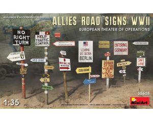 1/35 ALLIED ROAD SIGNS WWII. THEATRE OF OPERATIONS 35608