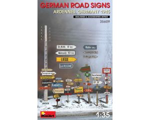 1/35 GERMAN ROAD SIGN WWII (ARDENNES, GERMANY 1945) 35609