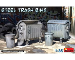 1/35 STEEL TRASH BINS 35636