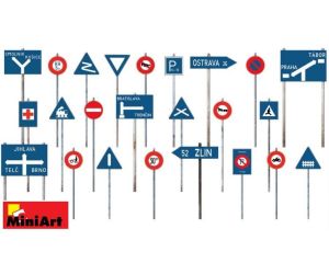 1/35 CZECHOSLOVAKIAN TRAFFIC SIGNS 1930-40S 35655