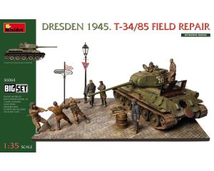 1/16 DRESDEN 1945. T-34/85 FIELD REPAIR. BIG SET 36064